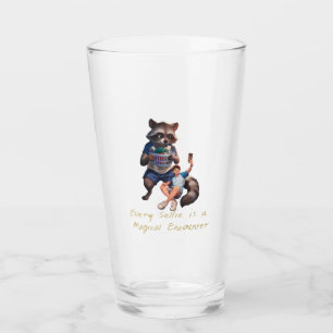 Verre Lave-linge - Selfie avec un Raccoon géant