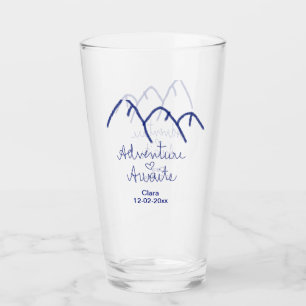 Verre L'aventure attend le cœur de la montagne bleue, aj