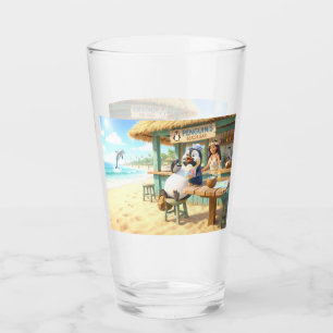 Verre Le bar de plage du pingouin