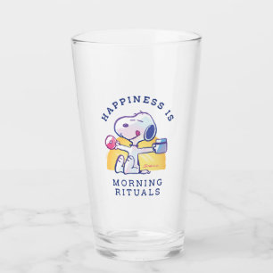 Verre Le bonheur, c'est les rituels du matin