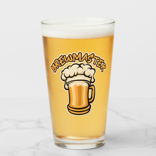 Verre Le Brewmaster a besoin d'une bière (Devant (rempli))