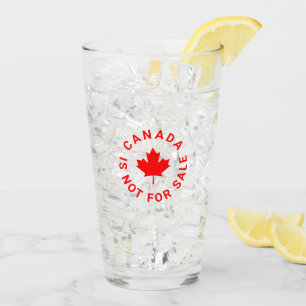 Verre Le Canada n'est pas en vente texte personnalisé fe