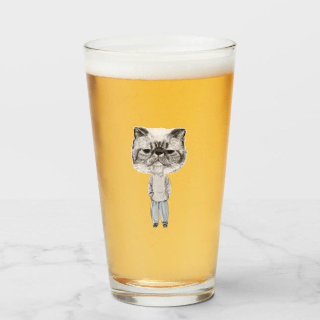 Verre Le chat (Devant (rempli))