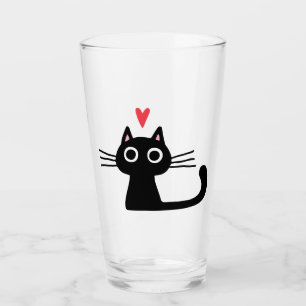 Verre Le Chat de la Saint-Valentin