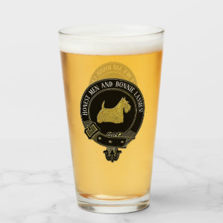 Verre Le clan de Terrier d'écossais Crest et grillent