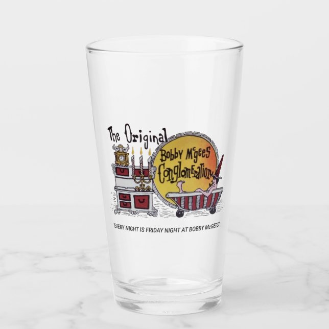 Verre Le Conglomération Bobby McGees vintage (Devant)