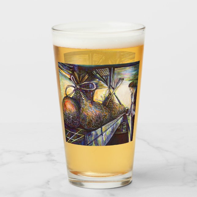 Verre Le destin hurlant de la vie (Devant (rempli))