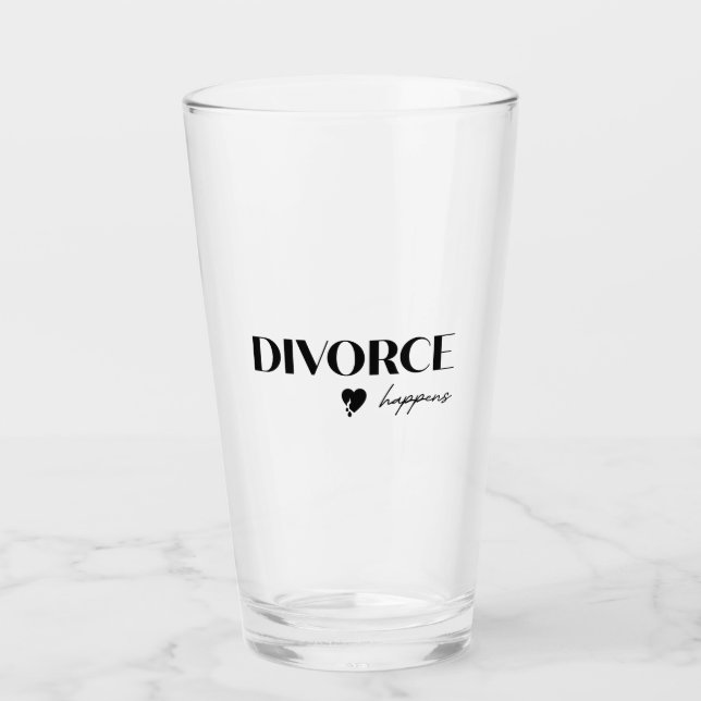 Verre Le divorce arrive (Devant)