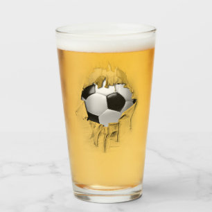 Verre Le football déchiré
