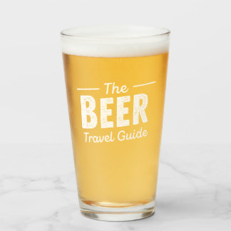 Verre Le Guide de voyage de la bière Pint Glass