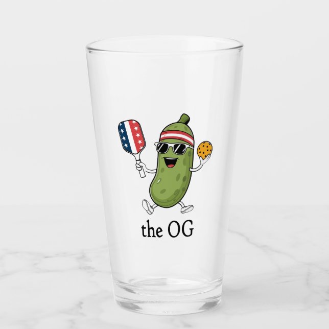 Verre Le joueur de pickleball original (Devant)