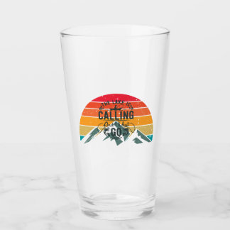 Verre Le lac appelle Citation Inspirante de Pêche