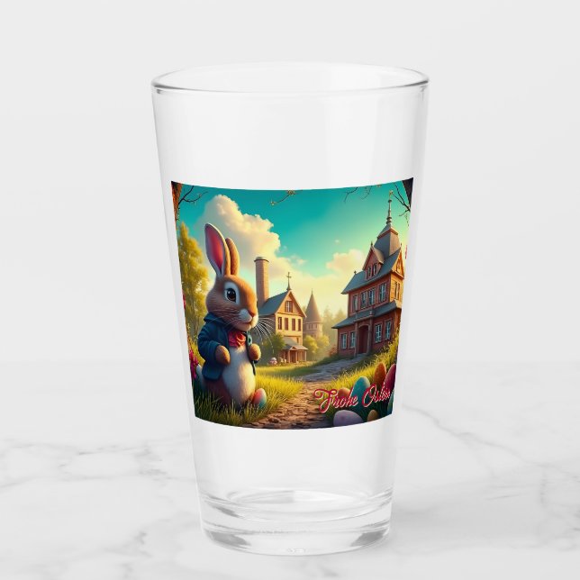 Verre Le lapin de Pâques en mission secrète (Devant)
