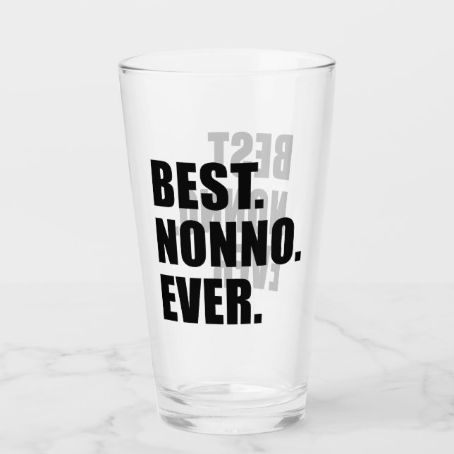 Verre Le meilleur grand-père toujours italien de Nonno (Devant)