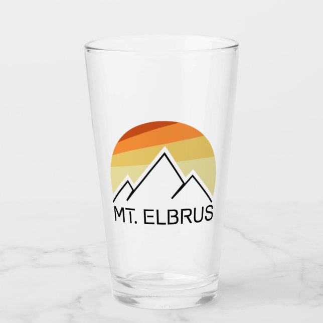 Verre Le Mont Elbrus Russie Rétro (Devant)