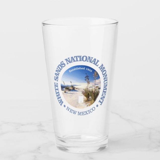Verre Le monument national de White Sands (Devant)