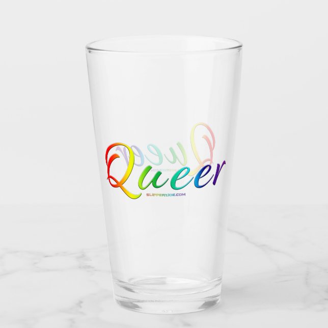 Verre Le mot unique expressif et étrange de SlipperyJoe  (Devant)