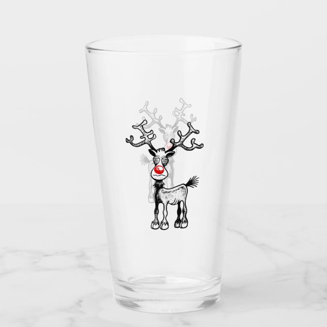 Verre Le Noël de Rudolph le renne (Devant)