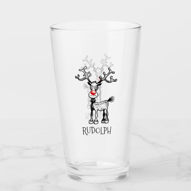 Verre Le Noël de Rudolph le renne (Devant)
