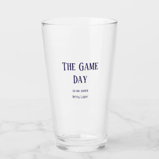 Verre le nom du match du club de football du jour de la