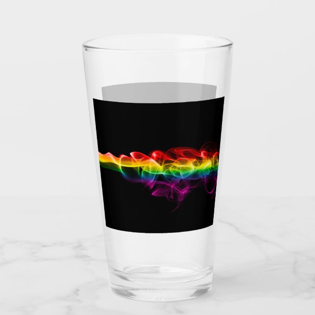 Verre Le panache d'énergie arc-en-ciel de SlipperyJoe a  (Devant)