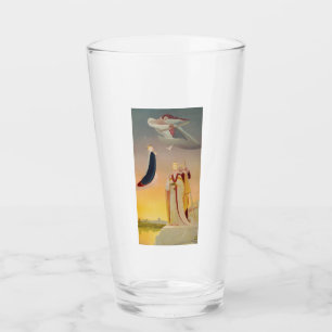 Verre Le Pape de Rome, Vierge Marie et Jésus