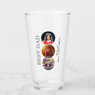 Verre Le Père de la Fête 3 Photo Collage