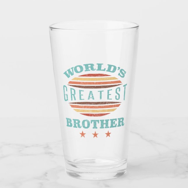 Verre Le plus grand frère du monde (Devant)