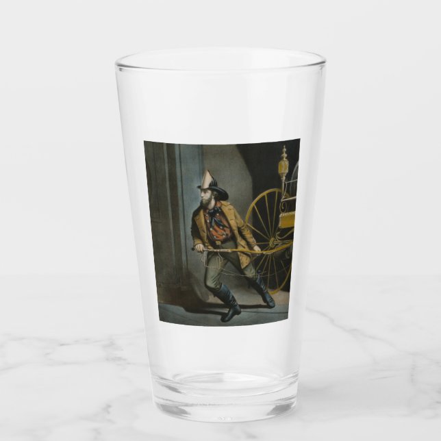 Verre Le pompier américain : toujours prêt (Devant)