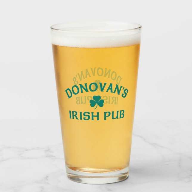Verre Le Pub Irlandais de Donovan (Devant (rempli))