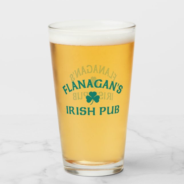Verre Le pub irlandais de Flanagan (Devant (rempli))