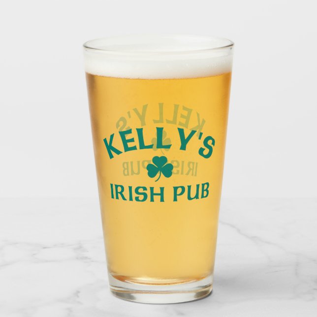 Verre Le pub irlandais de Kelly (Devant (rempli))
