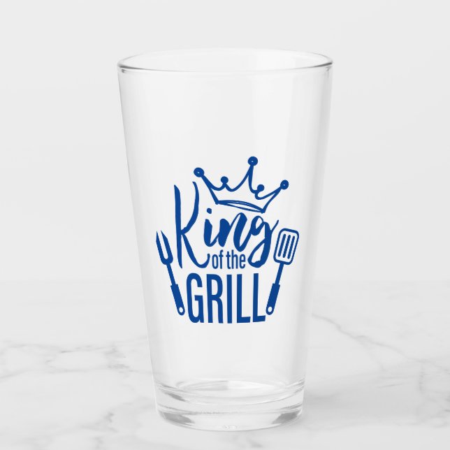 Verre Le roi de la typographie grill (Devant)