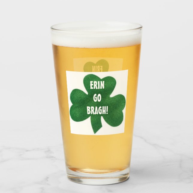 Verre LE shamrock ERIN VA SE BRAQUER ! (Devant (rempli))