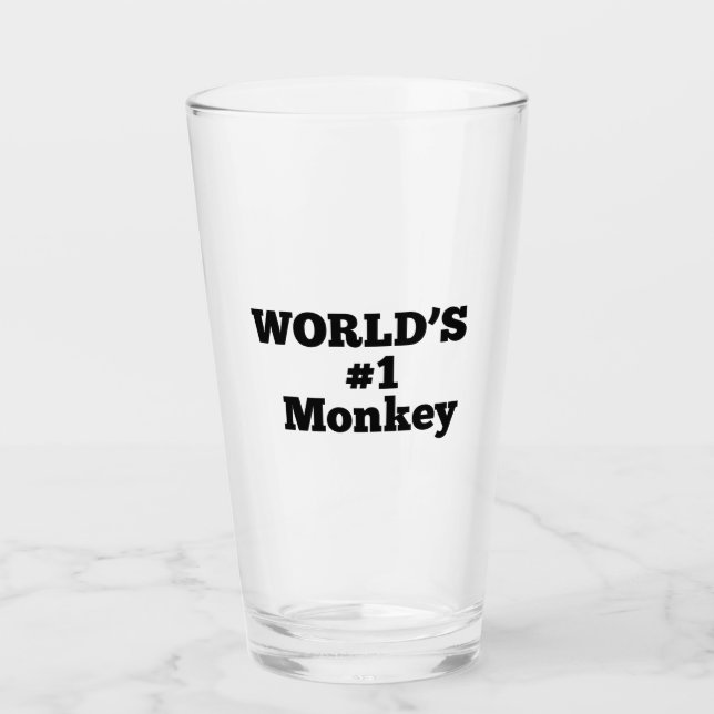 Verre Le singe n° 1 du monde (Devant)