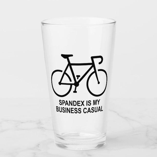 Verre Le Spandex Est Mon Cyclisme Décontracté D'affaires (Devant)