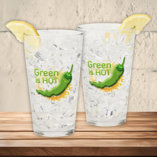 Verre Le vert est CHAUD (Créateur téléchargé)