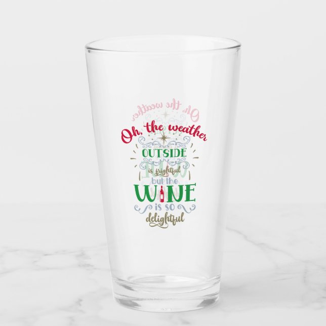 Verre Le vin est si délicieux (Devant)