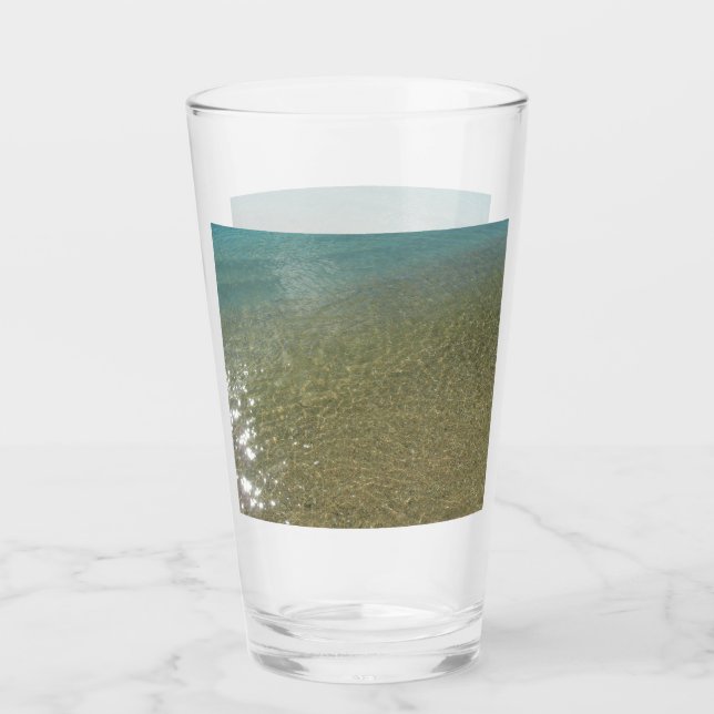 Verre L'eau sur la plage I Photographie Abstraite de la  (Devant)