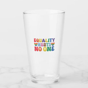 Verre L'égalité ne fait de mal à personne aux droits hum
