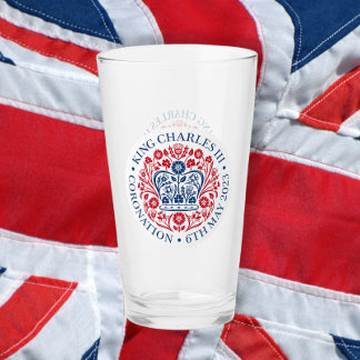 Verre L'emblème du couronnement du roi Charles 2023