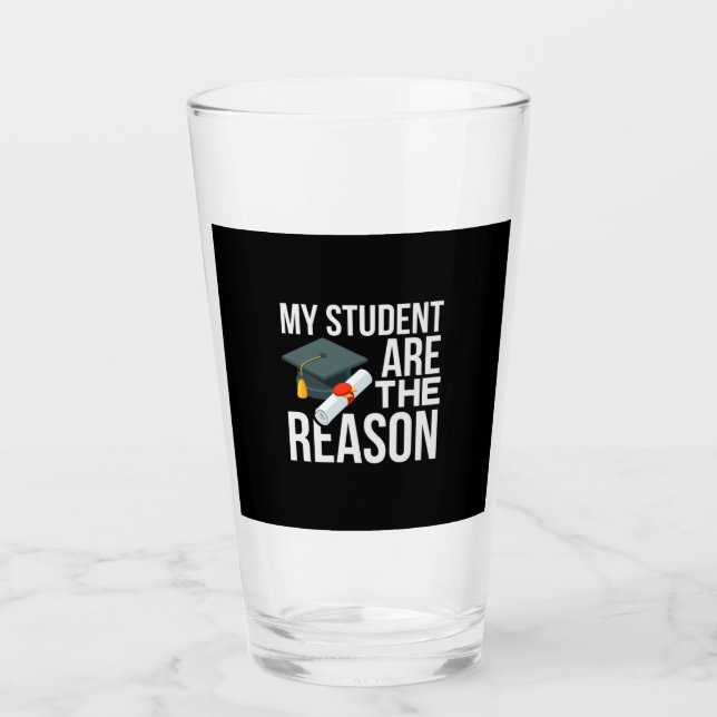 Verre L'enseignant est ma raison d'être (Devant)
