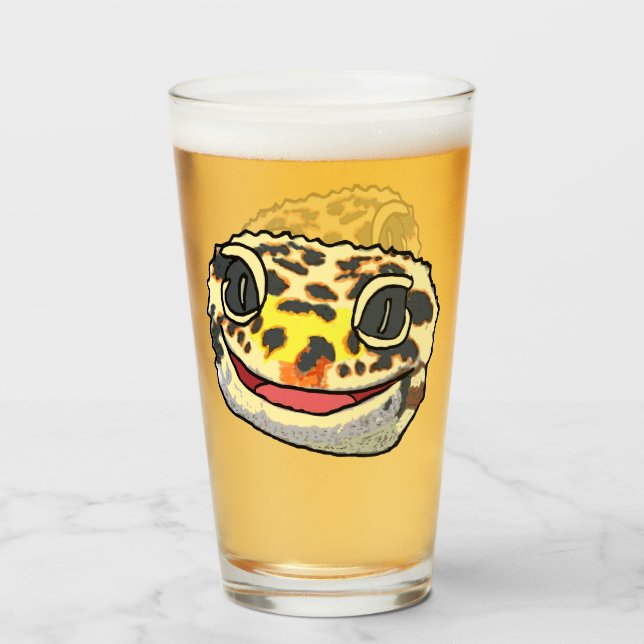 Verre Leopard Gecko (Devant (rempli))