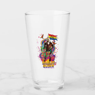 Verre L'équipe du suicide | Harley Quinn Flowers & Rainb