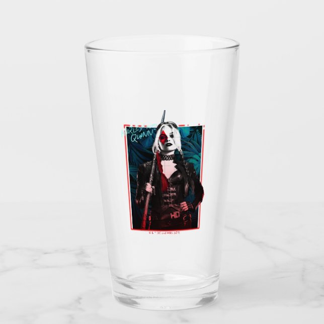 Verre L'équipe du suicide | Harley Quinn & Green Ferns (Devant)