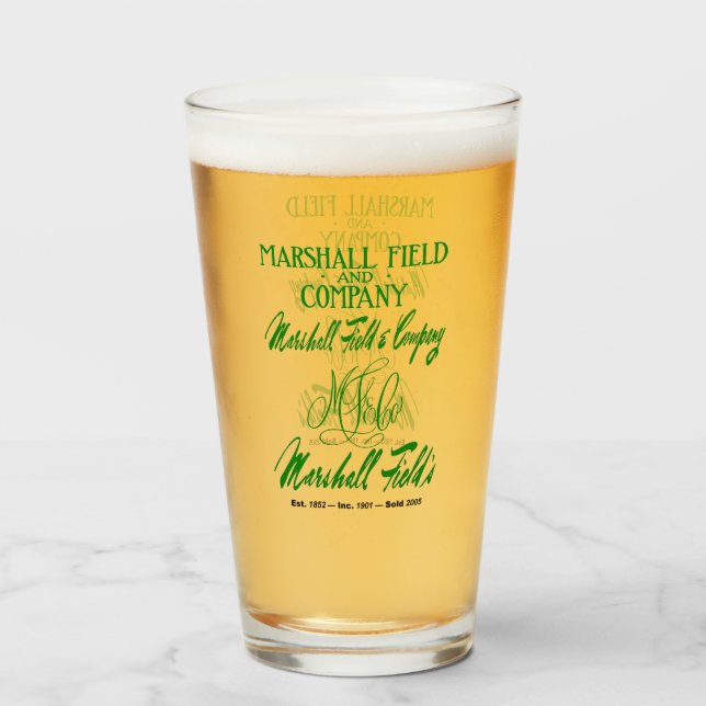 Verre Les 4 logos de Marshall Field (Dos (rempli))