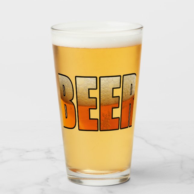 Verre Les amateurs de bière (Devant (rempli))