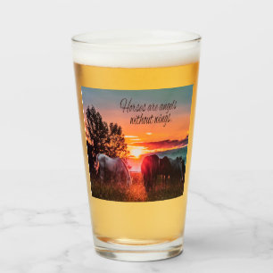 Verre Les chevaux sont des anges sans ailes