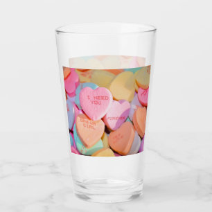 VERRE LES COEURS DE LA BOUGIE DE VALENTINE