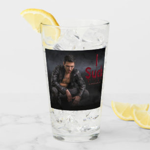 Verre Les crocs de la silhouette vampirique pâle d'Hallo